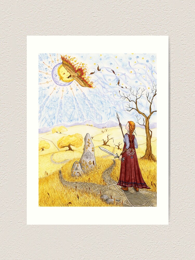 Alternate view of Hawk of Achill Art Print