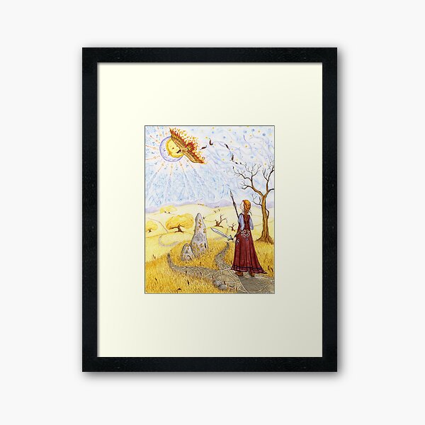 Hawk of Achill Framed Art Print