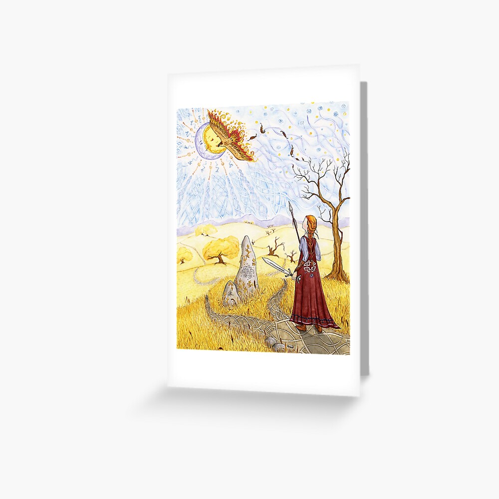 Hawk of Achill Greeting Card