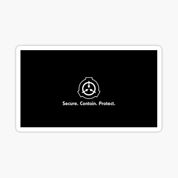 Scp Foundation Secure Contain Protect Sticker By Brainmess Redbubble