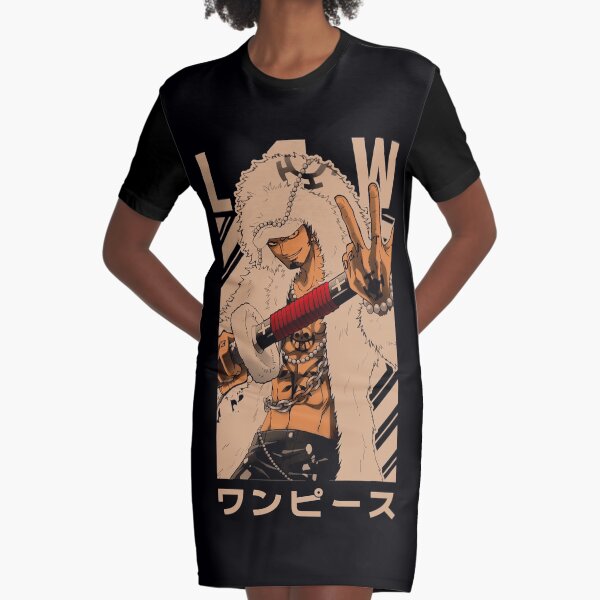 Law = ONE PIECE= Manga Lover Gift Design Graphic T-Shirt Dress
