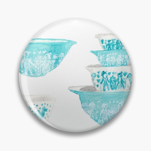 Item preview, Vintage Pyrex Bowl Watercolor Set designed and sold by Ward Workshop Art.