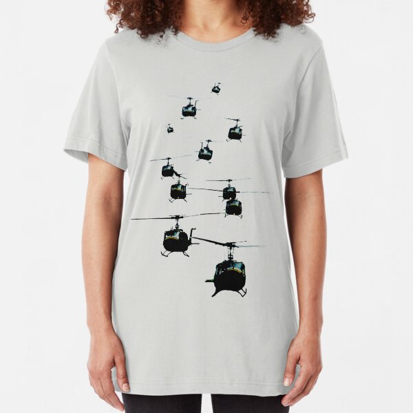 Huey Helicopters Slim Fit T-Shirt