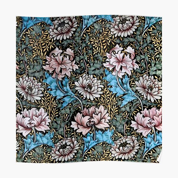William Morris Chrysanthemums Poster