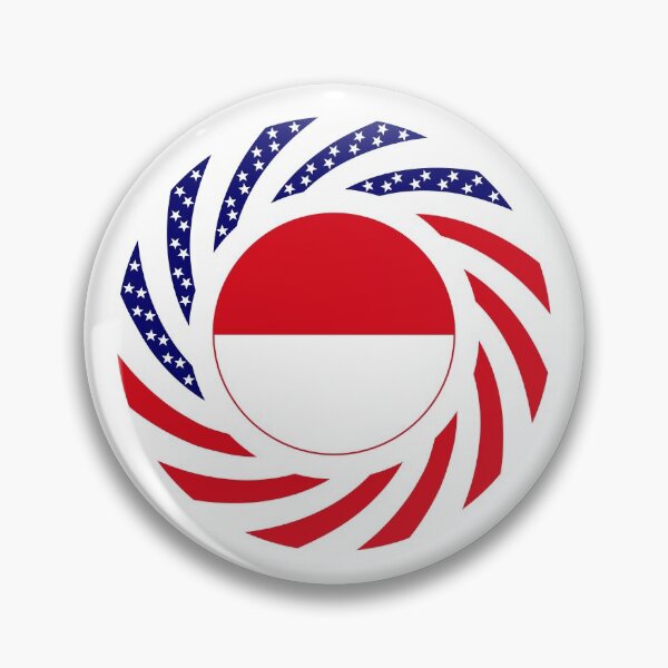 Item preview, Indonesian American Multinational Patriot Flag Series designed and sold by Carbon-Fibre Media.