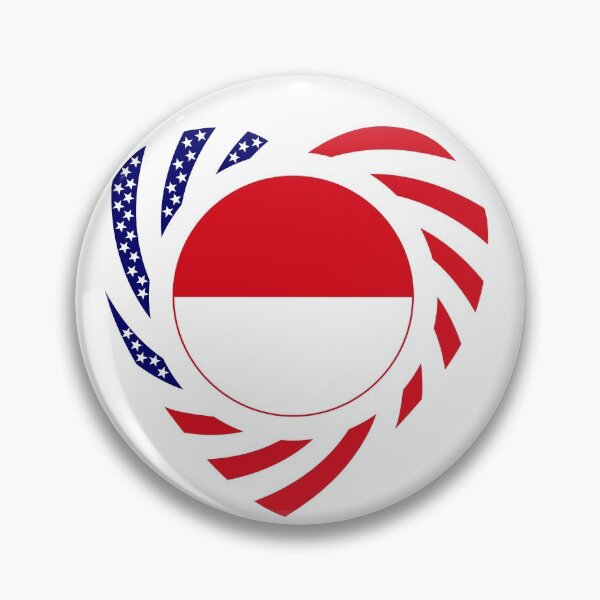 Item preview, Indonesian Multinational Patriot Flag Series (Heart) designed and sold by Carbon-Fibre Media.