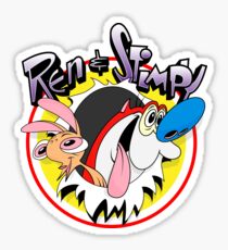 Ren and Stimpy Stickers | Redbubble