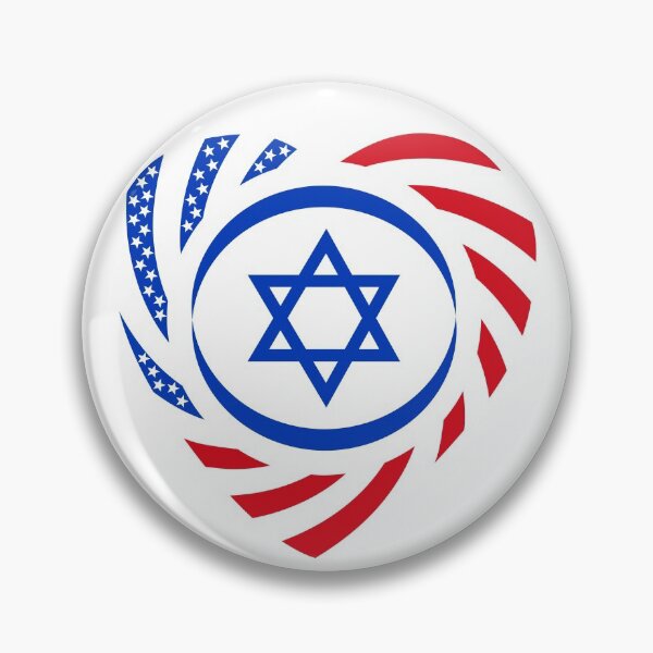 Item preview, Israeli American Multinational Patriot Flag (Heart) designed and sold by Carbon-Fibre Media.