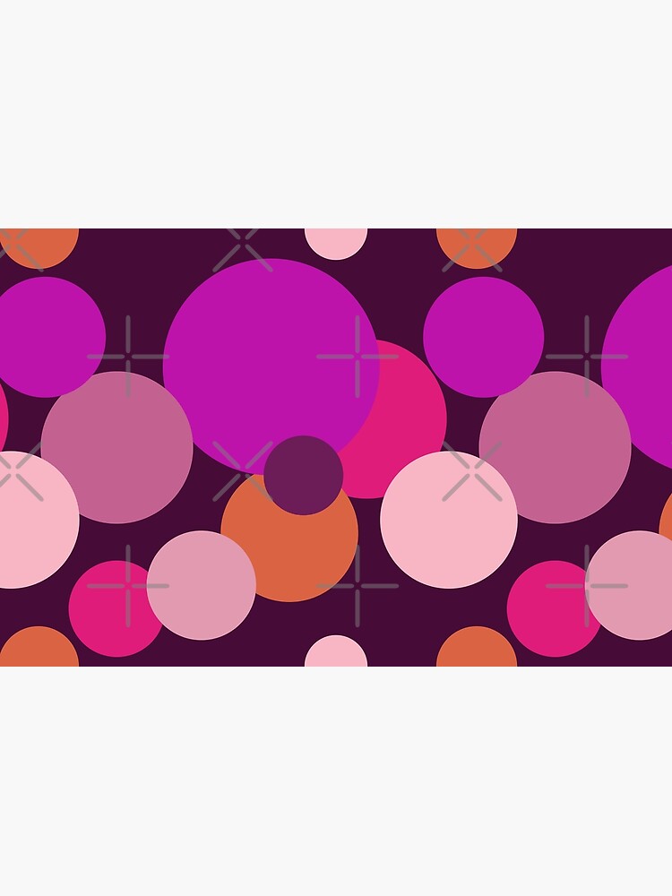 Thumbnail 4 of 4, Zipper Pouch, Big 70s polka dots in purple designed and sold by pASob-dESIGN.