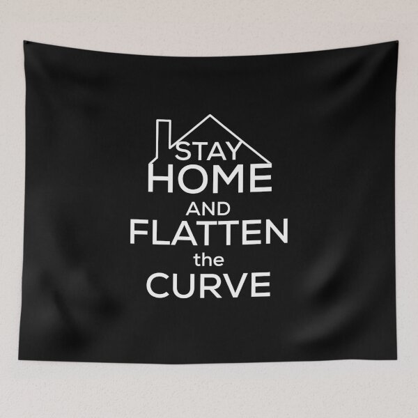 Item preview, stay home and flatten the curve designed and sold by Drahmed.