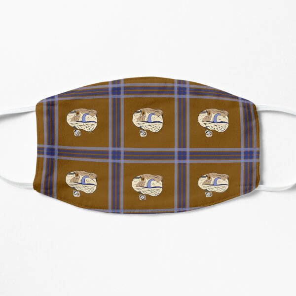 blue tongued skink Flat Mask