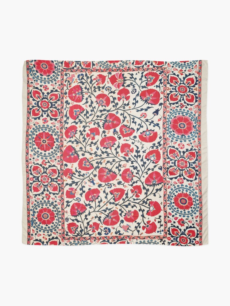 Uzbekistan Suzani Nim Print Yoga Mat by Vicky Brago-Mitchell