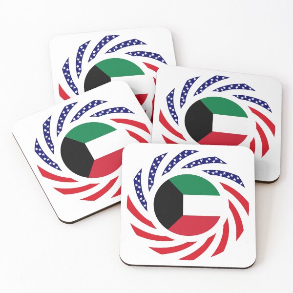 Item preview, Kuwaiti American Multinational Patriot Flag Series designed and sold by Carbon-Fibre Media.