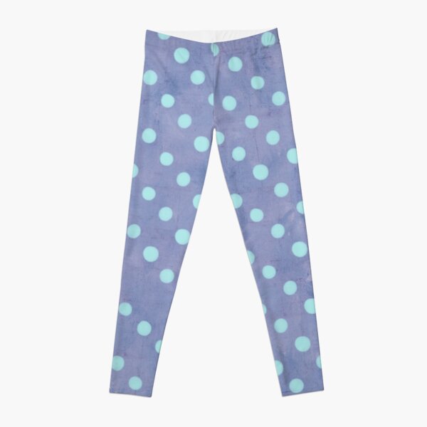 Blue polka 2024 dot leggings