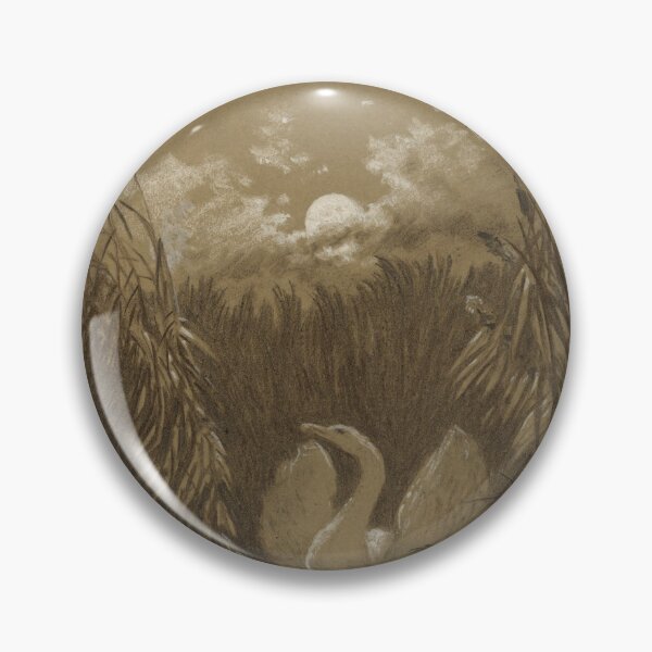 Item preview, A Swan Among the Reeds by Moonlight (Carus) designed and sold by ArtHistorical.