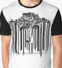 UNZIP THE CODE barcode graffiti print illustration Graphic T-Shirt