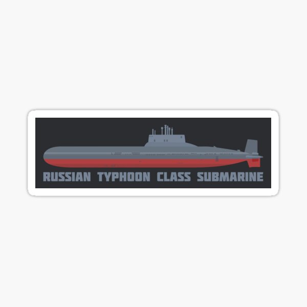 Russische Taifun Klasse Ballistic Missile Nuclear Powered U Boot Ssbn Geschenk Sticker Von Battlefield Redbubble