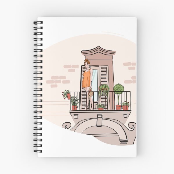 Item preview, Girl on balcony designed and sold by Milatoo.