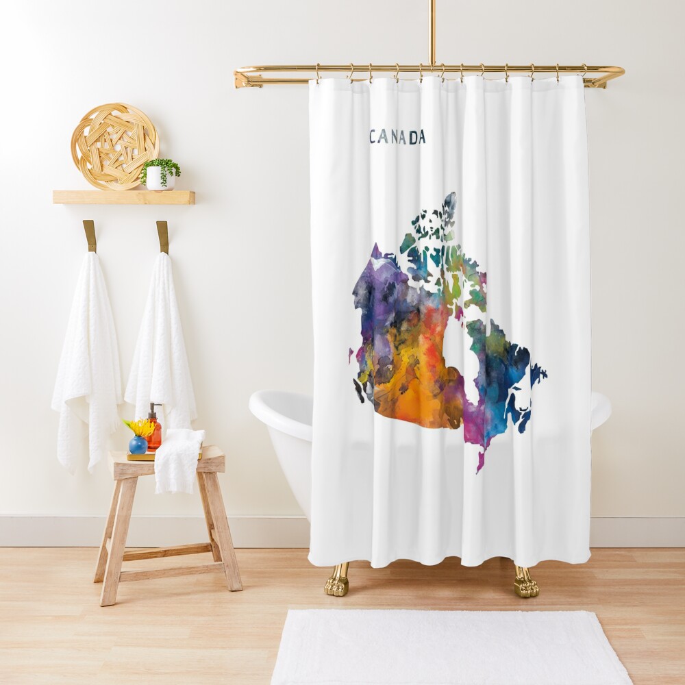 "Canada" Shower Curtain for Sale by MonnPrint Redbubble