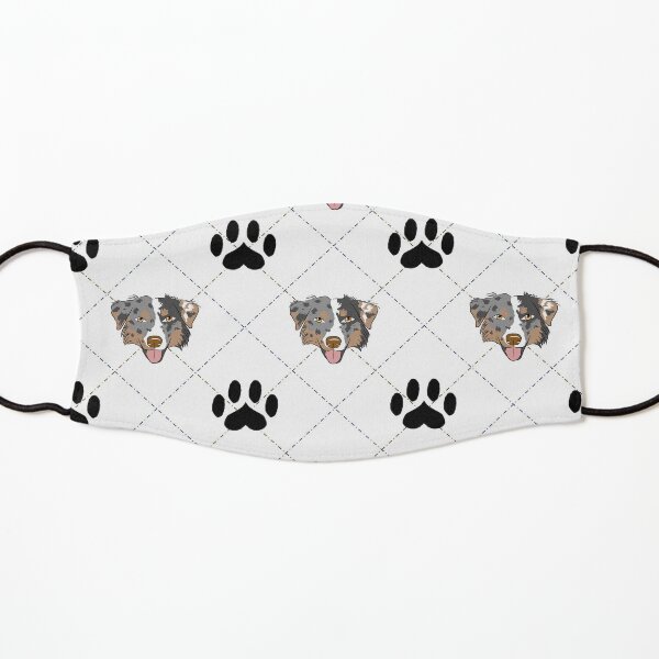 Australian Shepherd Plaid Kids Mask