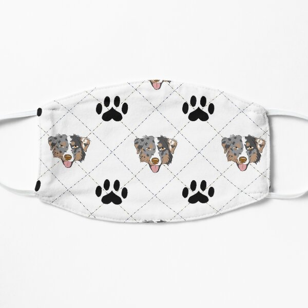 Australian Shepherd Plaid Flat Mask