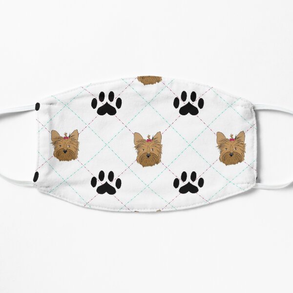 Yorkshire Terrier Plaid Mask