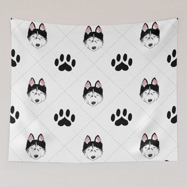 Item preview, Siberian Husky Plaid designed and sold by SonneFaunArt.