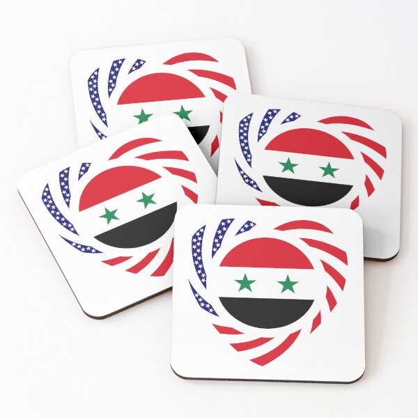 Item preview, Syrian Multinational Patriot Flag Series (Heart) designed and sold by Carbon-Fibre Media.