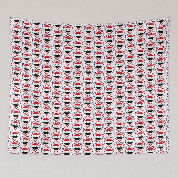 Item preview, Syrian Multinational Patriot Flag Series (Heart) designed and sold by Carbon-Fibre Media.