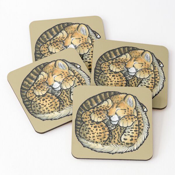 Item preview, Sleeping Cheetah cub designed and sold by animalartbyjess.