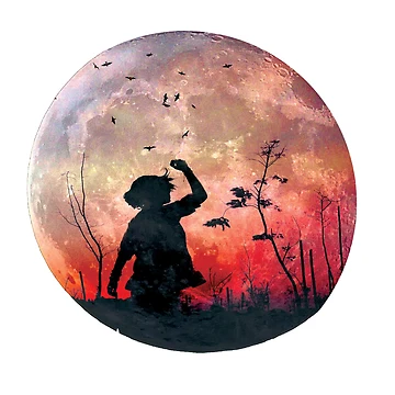 Artwork thumbnail, red moon by scriptscode