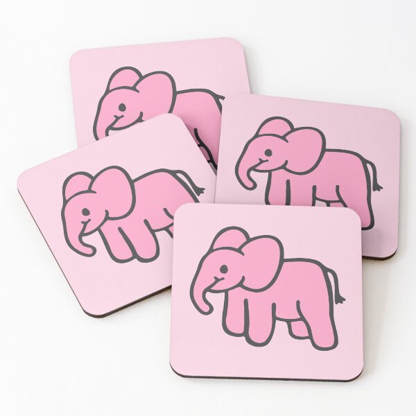 Artikelvorschau, Rosa Baby-Elefant entworfen und verkauft von kmoblenes.