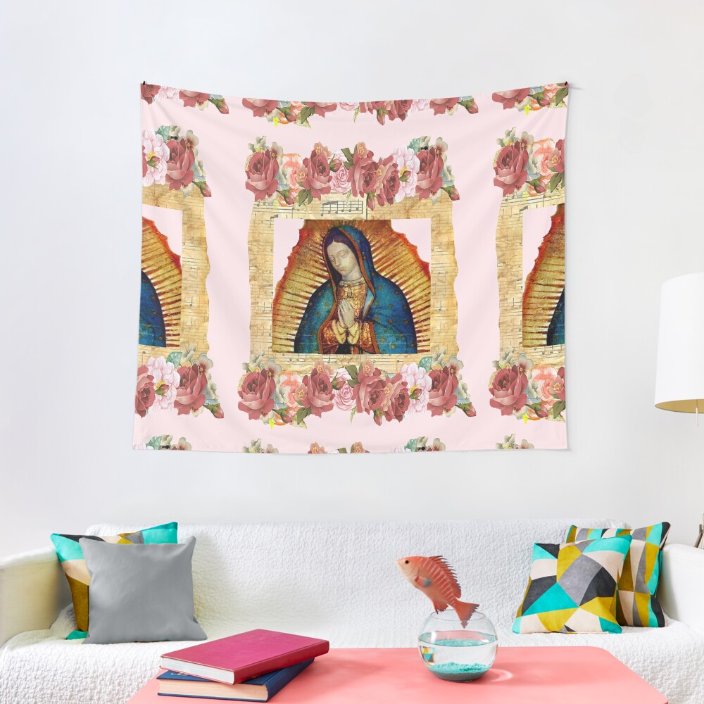 Our Lady Of Guadalupe Virgin Mary Mexico Tilma Juan Diego Tapestry For Sale By Hispanicworld 