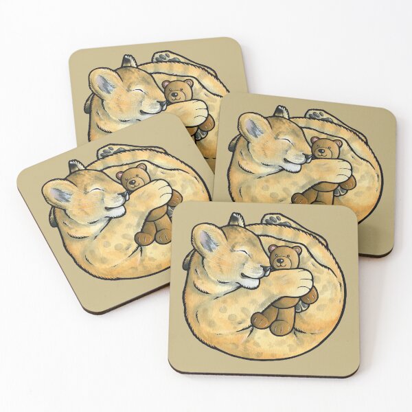 Item preview, Sleeping lion cub designed and sold by animalartbyjess.