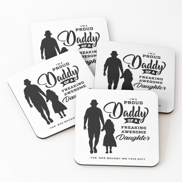 Item preview, Proud Daddy of A Freaking Awesome Daughter Funny Gift for Dads Men's designed and sold by DiogoCalheiros.