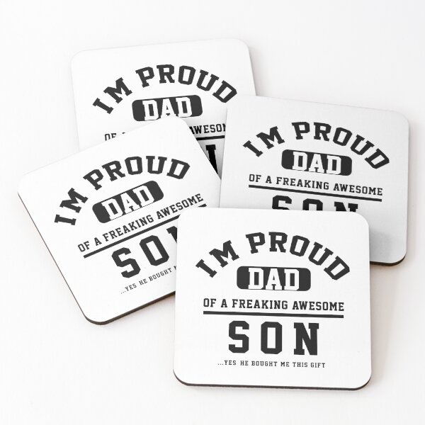 Item preview, Proud Dad of A Freaking Awesome Son Funny Gift for Dads Men's designed and sold by DiogoCalheiros.