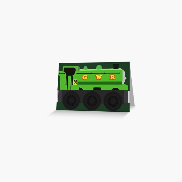 Duck - Wooden Train Toy Greeting Card