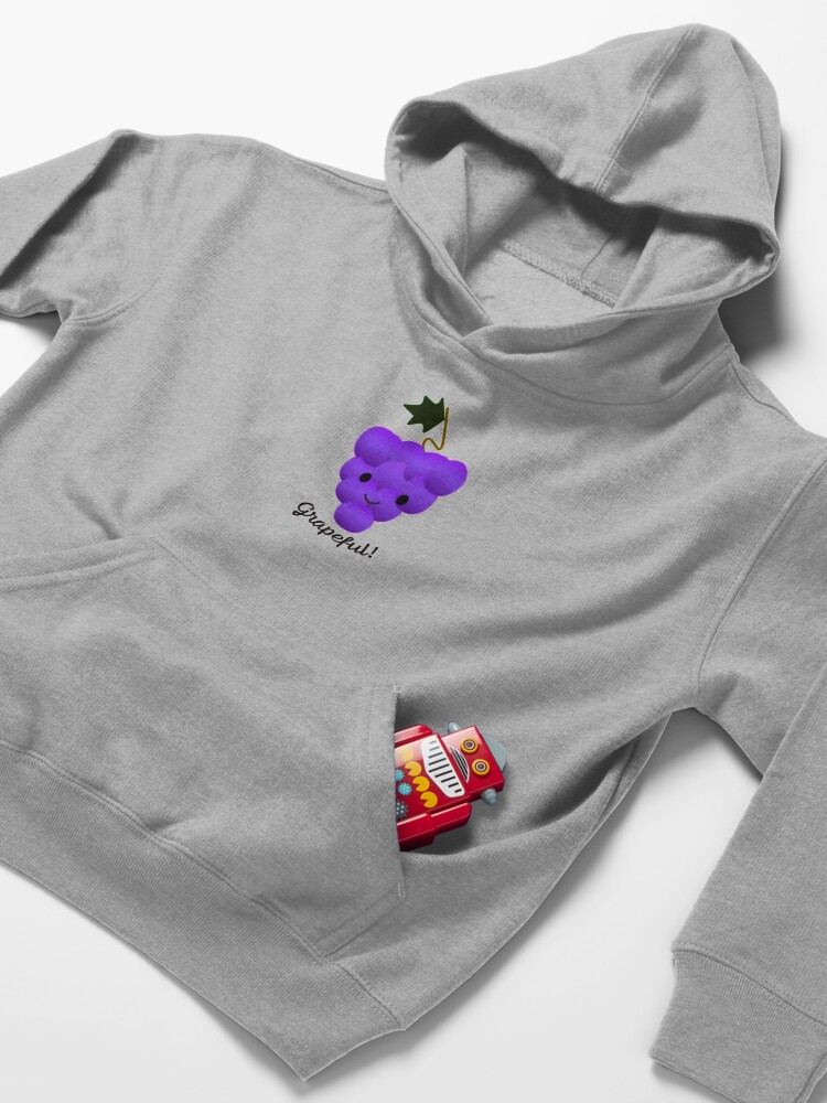 "Grapeful Grapes" Kids Pullover Hoodie by Eggtooth Redbubble