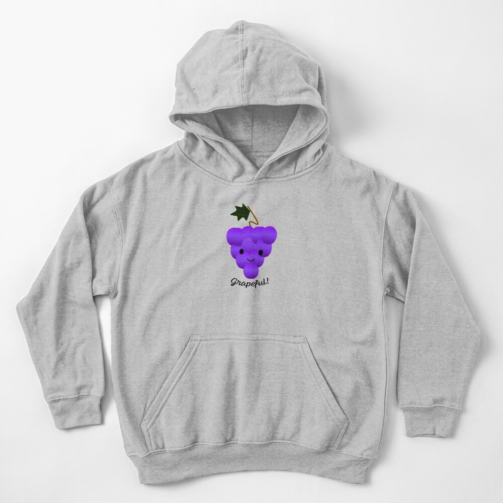 "Grapeful Grapes" Kids Pullover Hoodie by Eggtooth Redbubble