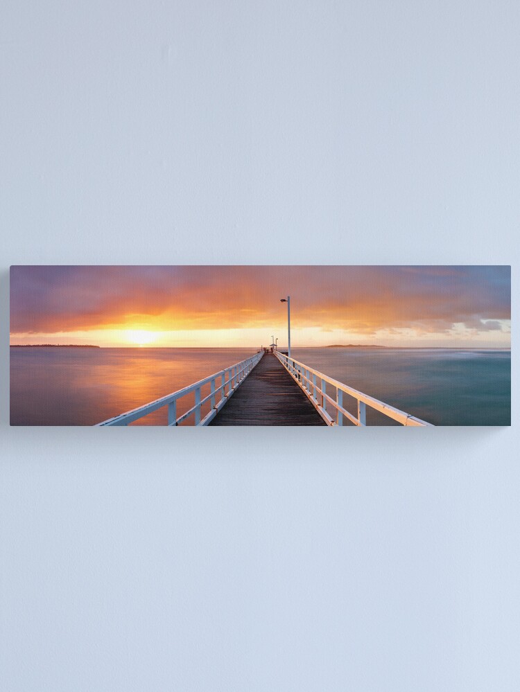 Alternate view of Point Lonsdale Pier, Victoria, Australia Canvas Print