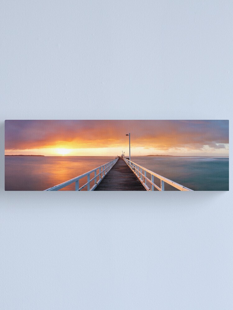 Alternate view of Point Lonsdale Pier, Victoria, Australia Canvas Print