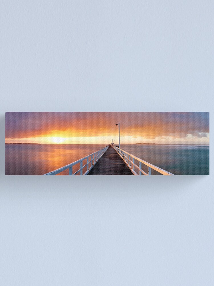 Alternate view of Point Lonsdale Pier, Victoria, Australia Canvas Print