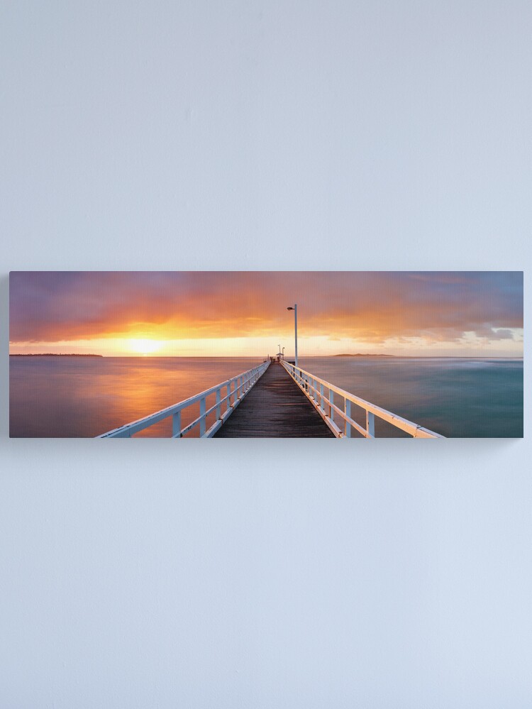 Alternate view of Point Lonsdale Pier, Victoria, Australia Canvas Print