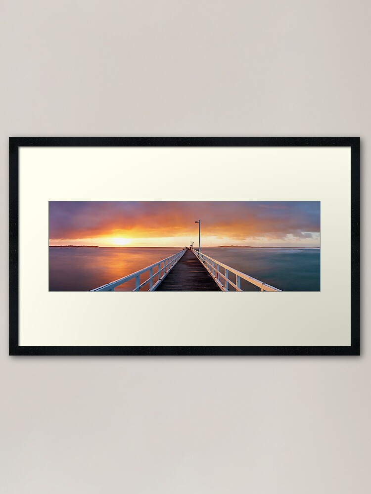 Alternate view of Point Lonsdale Pier, Victoria, Australia Framed Art Print