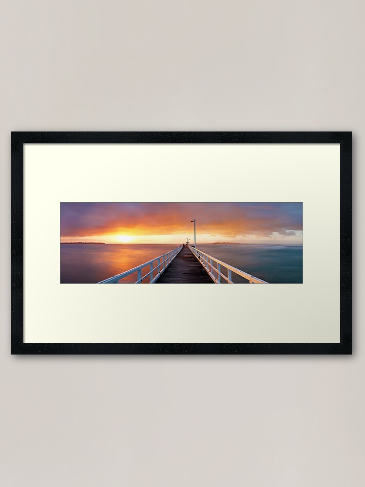 Alternate view of Point Lonsdale Pier, Victoria, Australia Framed Art Print