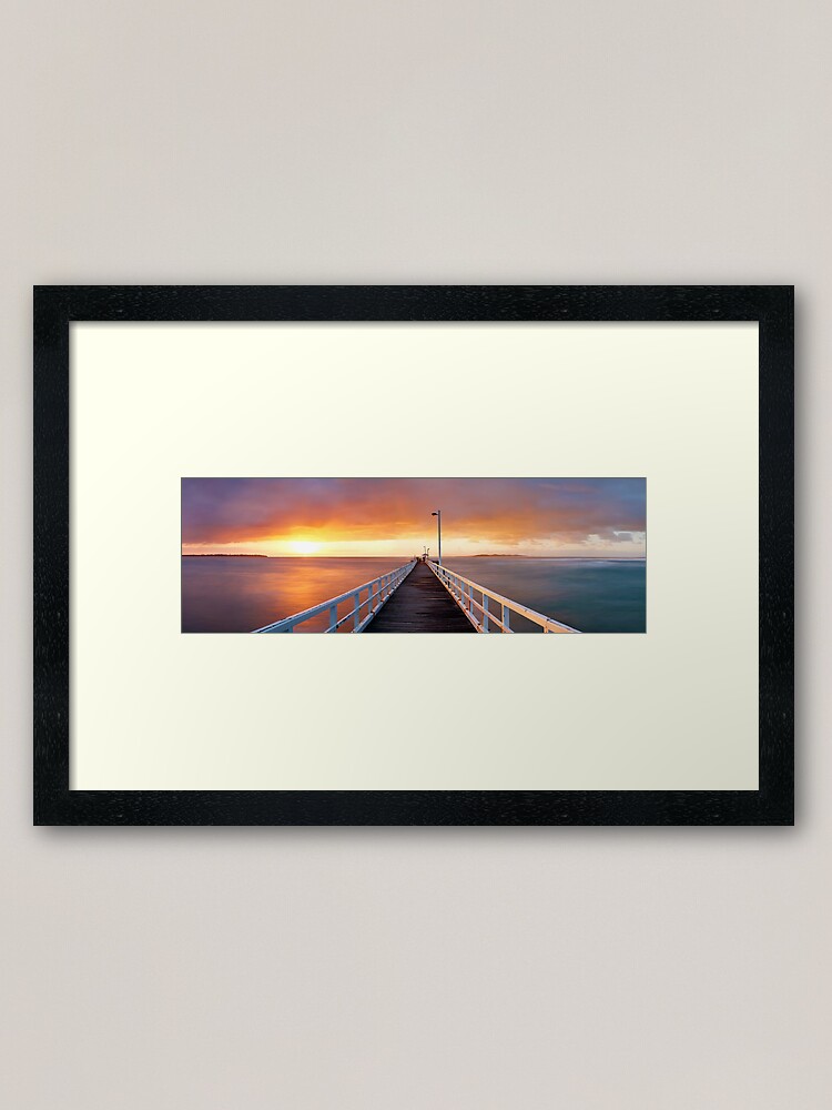 Alternate view of Point Lonsdale Pier, Victoria, Australia Framed Art Print