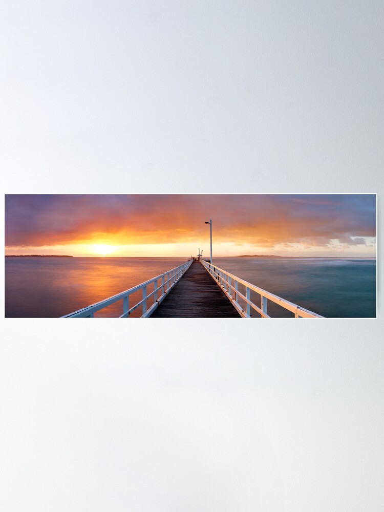 Alternate view of Point Lonsdale Pier, Victoria, Australia Poster