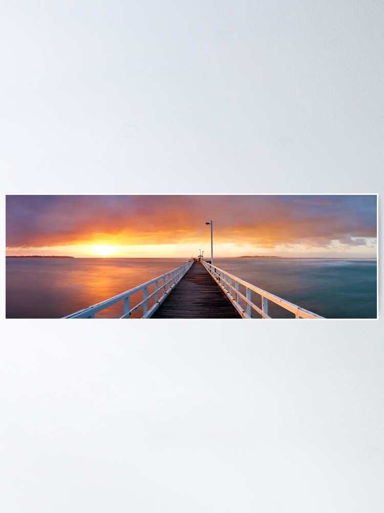 Alternate view of Point Lonsdale Pier, Victoria, Australia Poster