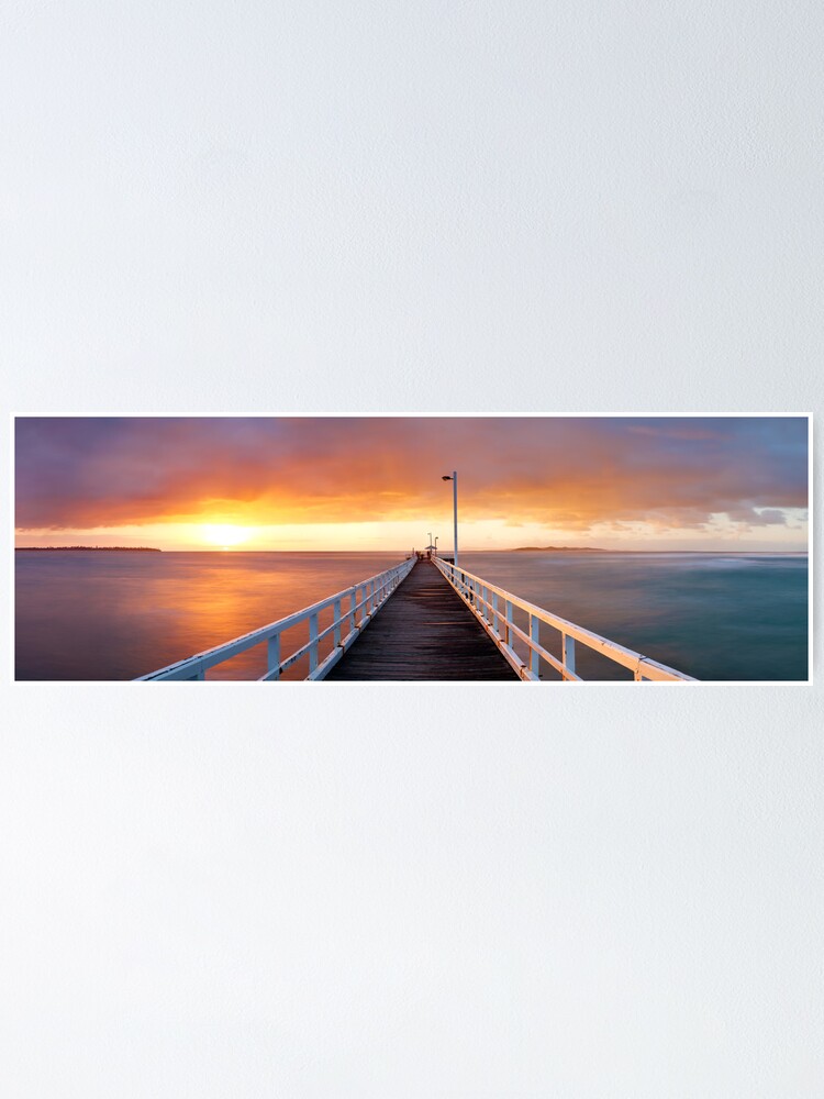 Alternate view of Point Lonsdale Pier, Victoria, Australia Poster