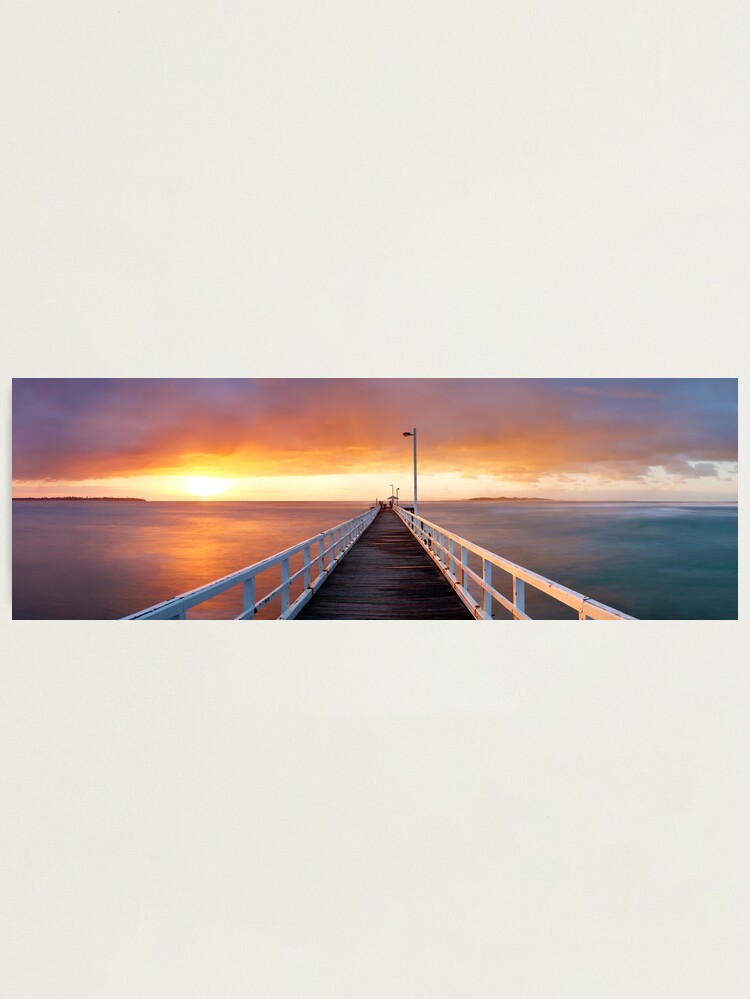 Alternate view of Point Lonsdale Pier, Victoria, Australia Photographic Print